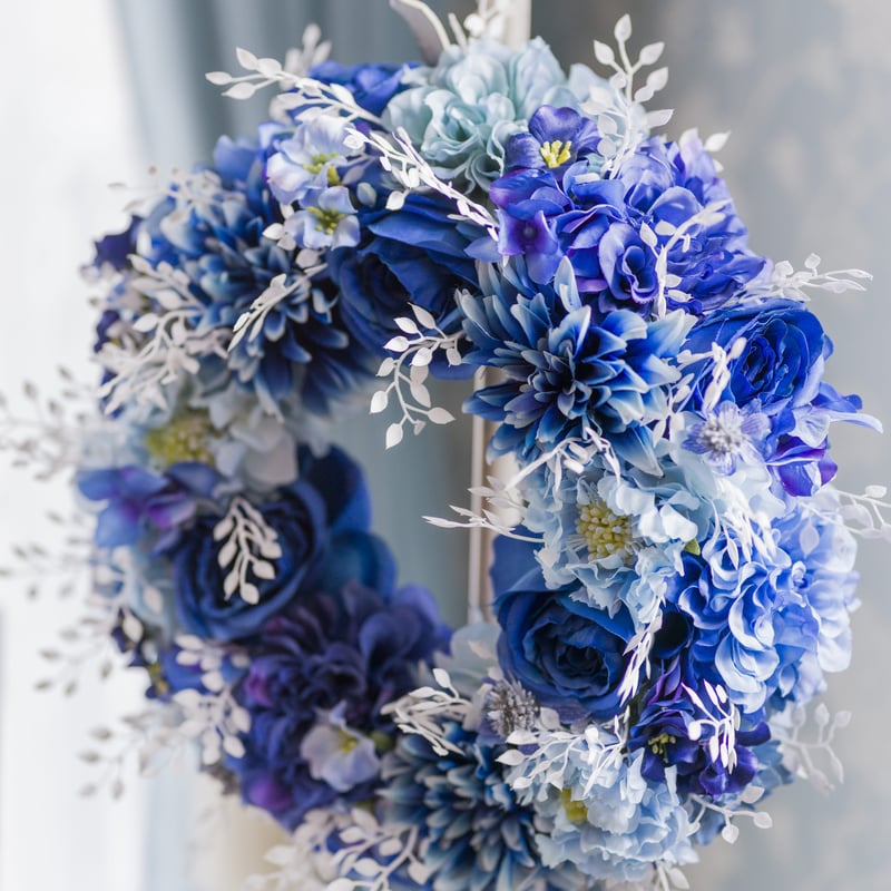 フラワー・リース myaaa フラワー・リース myaaa ホワイトフラワーリース(35cm) | 【公式