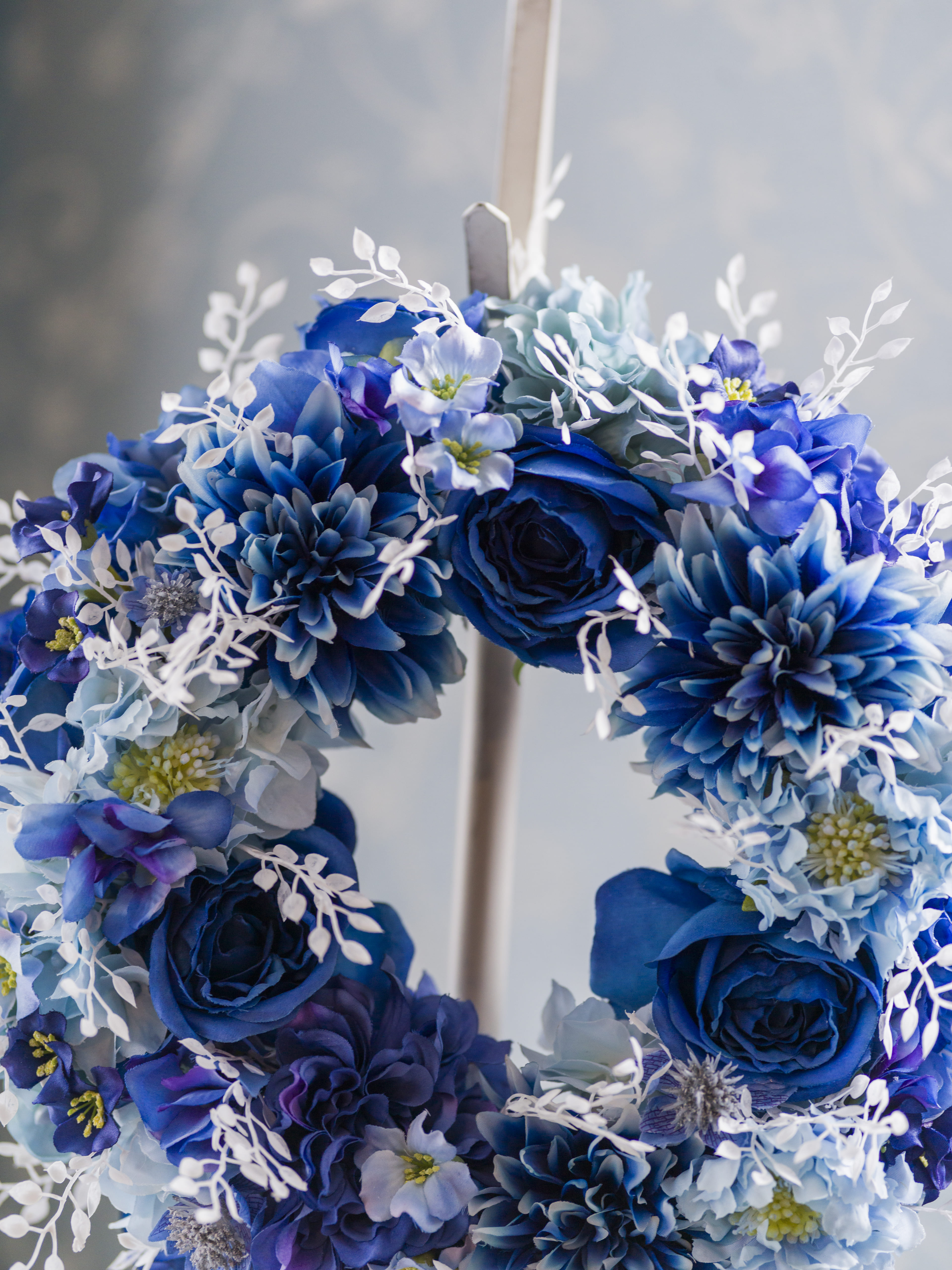 クリスマスの夜に咲く雪の華リース(30cm) | 【公式】Michika Flower Des
