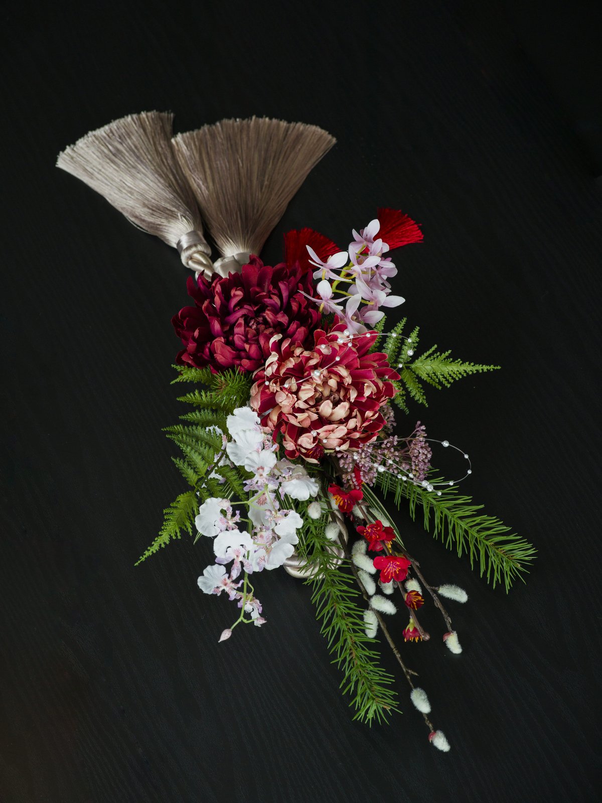 お正月飾り　Ｎｏ．1 楽天市場】お正月飾り 即日出荷 ソープフラワー 迎春扇飾り 正月