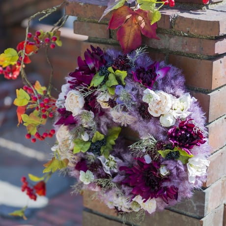 SMOKE TREE WREATH(35cm)