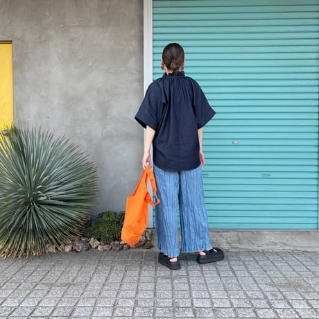 【Baked Crinkle Denim Pants】  Bio&Bleach