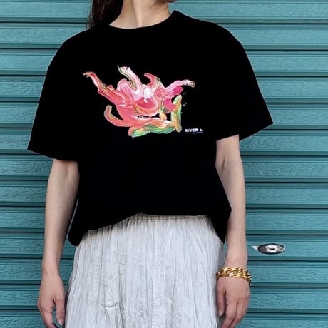 ハンドメイド梅 Hand-Painted Floral / T-shirt】 | RIVER MAIL