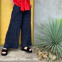 【Baked Crinkle Denim Pants】