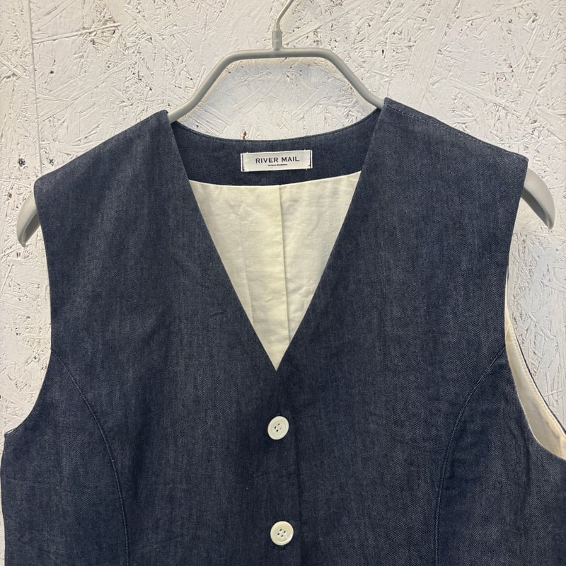 Denim / Vest 】 Indigo,Bio&Bleach | RIVER MAIL