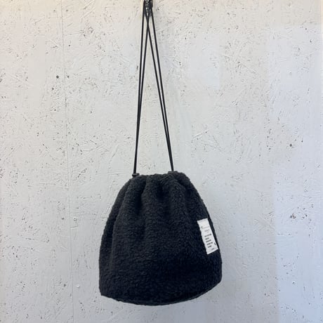 【Poodle Fleece Drawstring Bag】