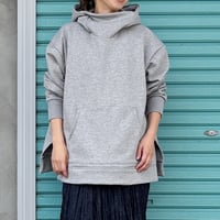 【Back Velour /  Side Slit Hoodie】
