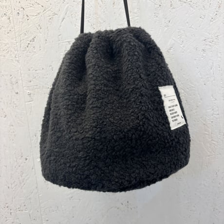 【Poodle Fleece Drawstring Bag】