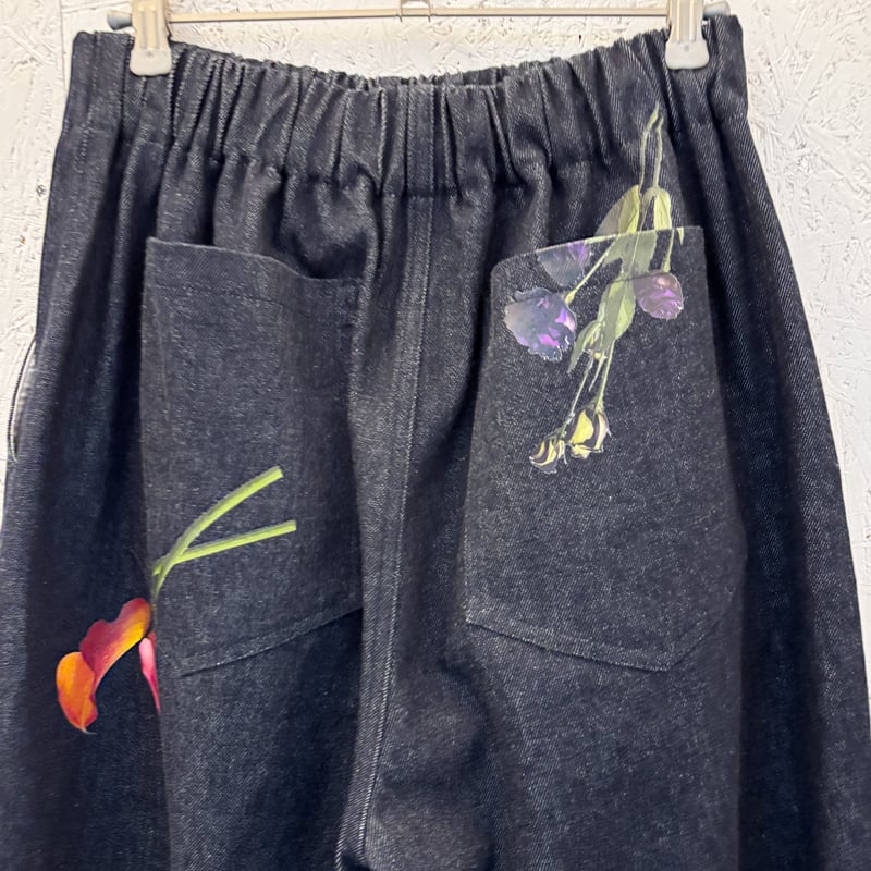 Denim Flower / Wide Pants】 | RIVER MAIL STORE