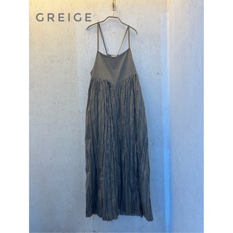 【Baked Crinkle Camisole- One-Piece】c/#Stay Navy,Greige,StayBlack