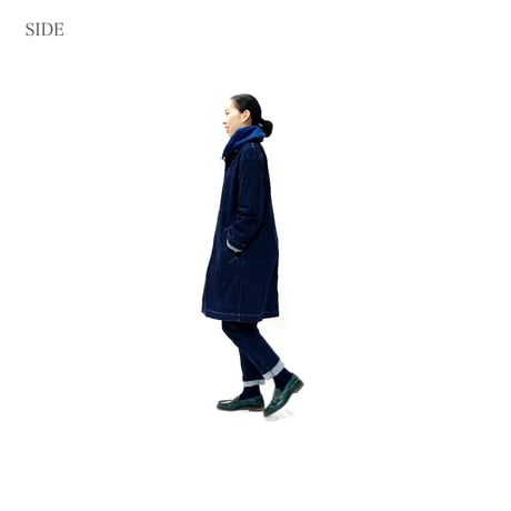 【残り各１点】Soft Denim / Aラインコート　※BLEACHのみ