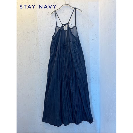 【Baked Crinkle Camisole- One-Piece】c/#Stay Navy,Greige,StayBlack