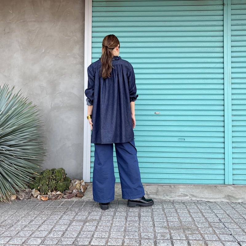 あさりページ 秋冬新作】ピーチツイル 製品染 らくゆるっと パンツ｜ファッション