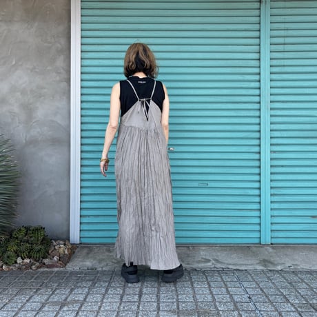 【Baked Crinkle Camisole- One-Piece】c/#Stay Navy,Greige,StayBlack