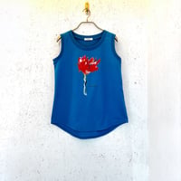 【Hand-Painted Floral  /  No Sleeve】