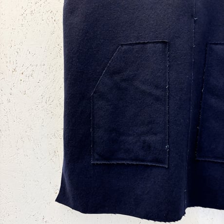 【indigo wool /  Long vest】
