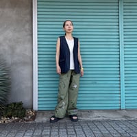 【Curved Chino Pants / Botanical Garden】