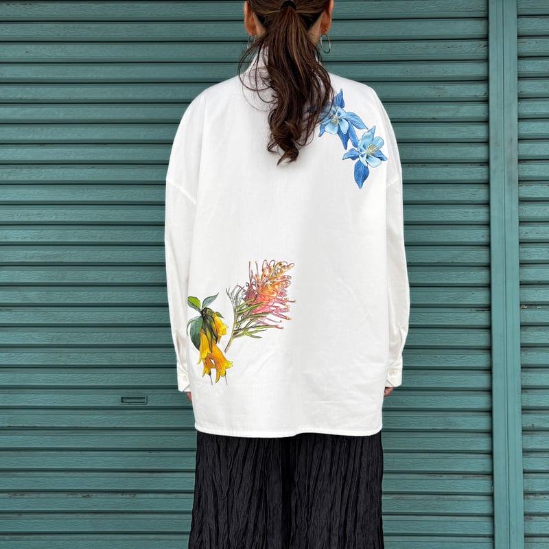 6(ROKU)SATIN FLOWER PRINT SHIRT/シャツ 6（ROKU）(ロク)の「＜6(ROKU)＞FLOWER PRINT SHIRT/シャツ Ψ」 - PARTE