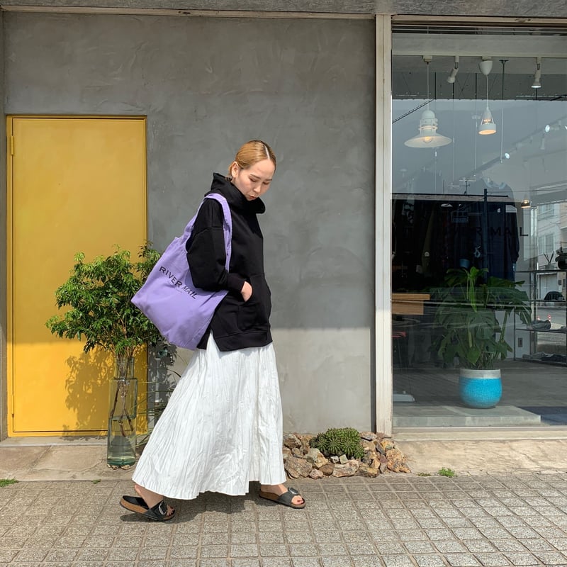 ベイクド・クリンクル・スカート】White,cork,agape,black 80cm〜90