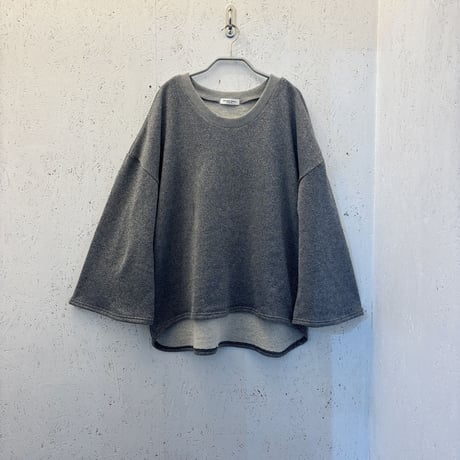 【  Melange Jersey  / Volume Sleeve Top】