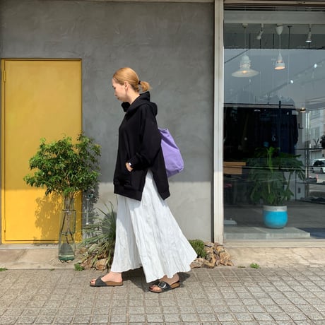 Side Slit Hoodie　antique green