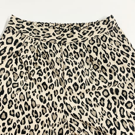 【C/N Leopard/Two-Tuck Tapered Pants】