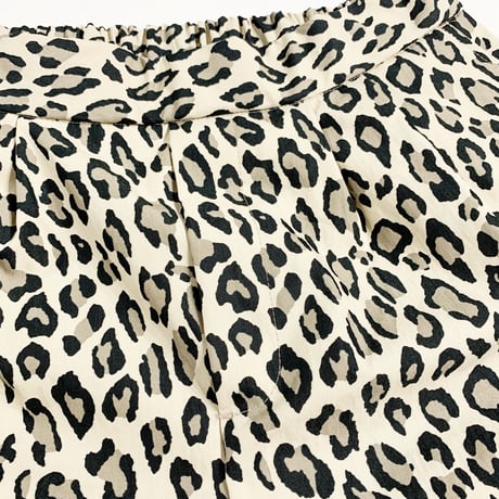 【C/N Leopard/Two-Tuck Tapered Pants】