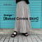 【Baked Crinkle Skirt】Greige  総丈80cm〜9５cm