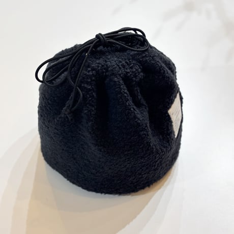 【Poodle Fleece Drawstring Bag】