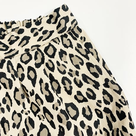 【C/N Leopard/Two-Tuck Tapered Pants】