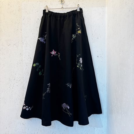 【 Chino Flare Skirt / Botanical Garden】