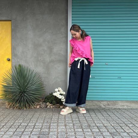 ri❤︎プロフmeer. PIPING BORDER DENIM Sサイズ 5 POCKETS DENIM PANTS | BORDERS at BALCONY 公式サイト丨CLASS