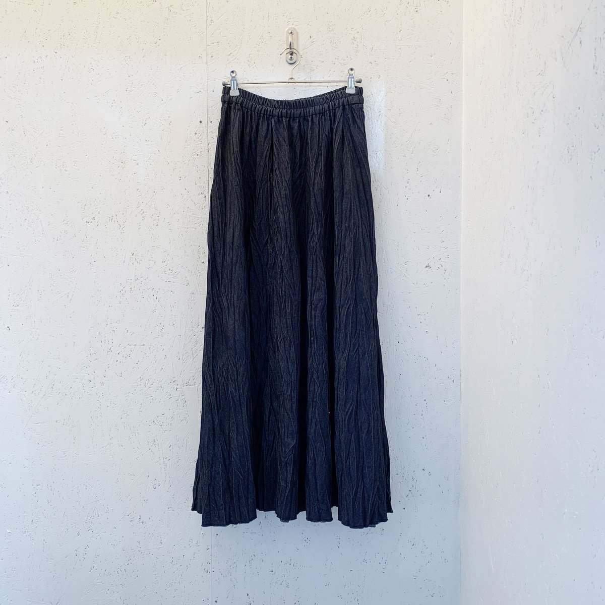 ベイクド・クリンクル・デニムスカート】総丈90cm | RIVER MAIL