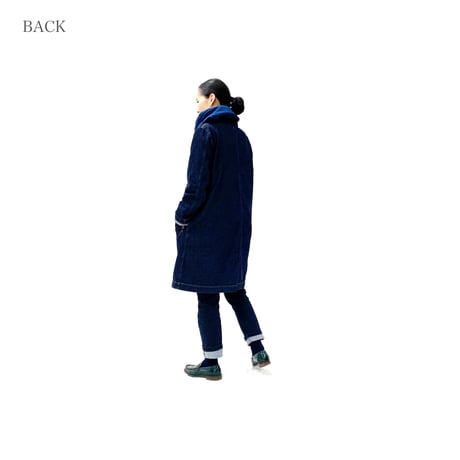 【残り各１点】Soft Denim / Aラインコート　※BLEACHのみ