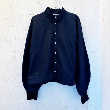 【残り１点】Stand collar denim shirt