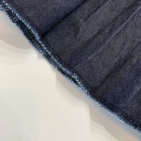 【Baked Crinkle Denim Skirt】 総丈80cm