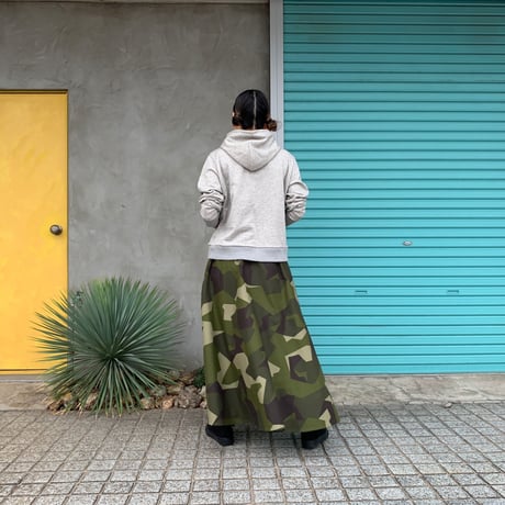【Sweden Camouflage/Flare Skirt】