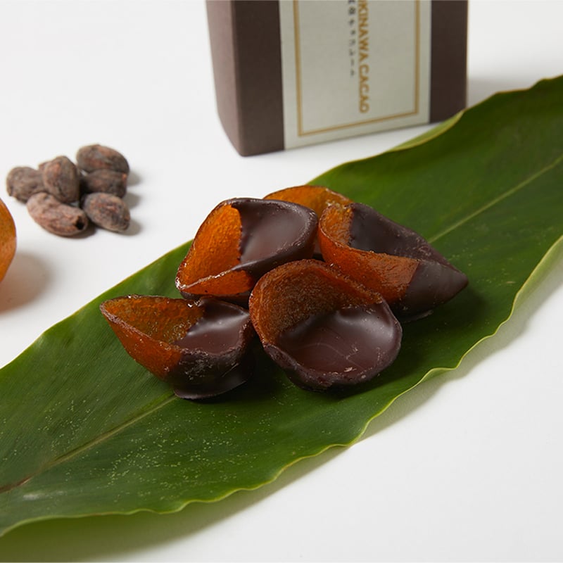やんばるあい シークヮーサーピールのチョコレート（黄金の