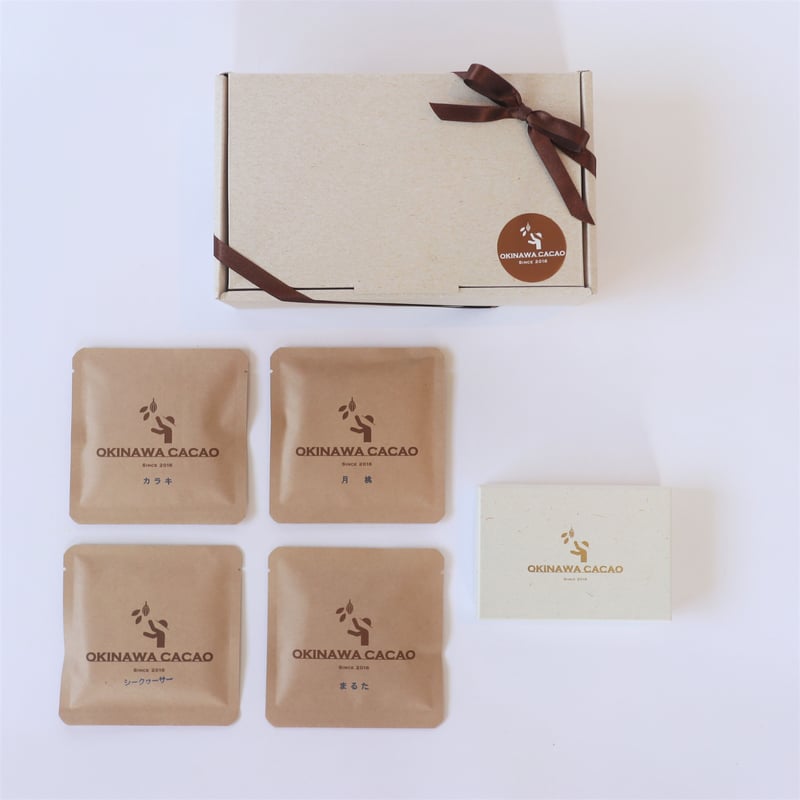 OKINAWA CACAOの人気セット 板チョコ4種とドライフルーツチョコ