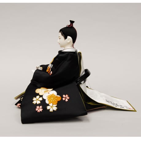 東月謹製　炭胴　三五　川俣正絹梅刺繍　木目唐草　親王飾り