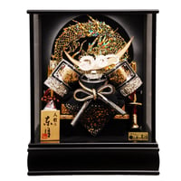 12号黄金龍伊達兜黒塗ケース飾り　【WEB限定】50480080