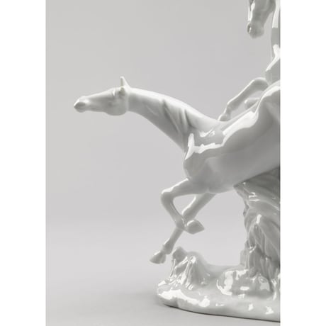 駆ける馬　(White)