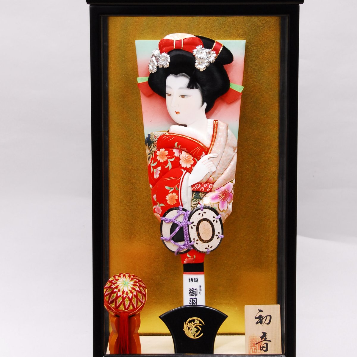 初音 15号 木目込 羽子板飾り | 人形の東月|公式オンラインショップ