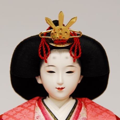 東月謹製　炭胴　三五　川俣正絹梅刺繍　木目唐草　親王飾り