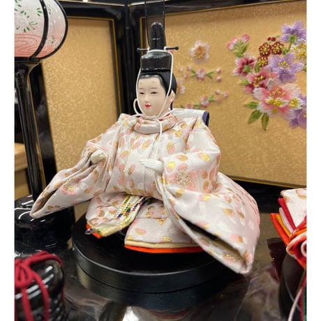 東月謹製　柳　金襴親王　黒溜塗収納飾り【WEB限定販売】