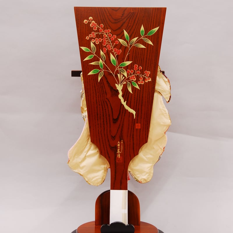 羽子板飾台 23号 朱赤 屏風付き 羽子板飾台 23号 朱赤 屏風付き