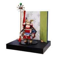 凛々しく優しいお顔の鎧着大将　【間口45㎝】　【WEB限定】  50380026