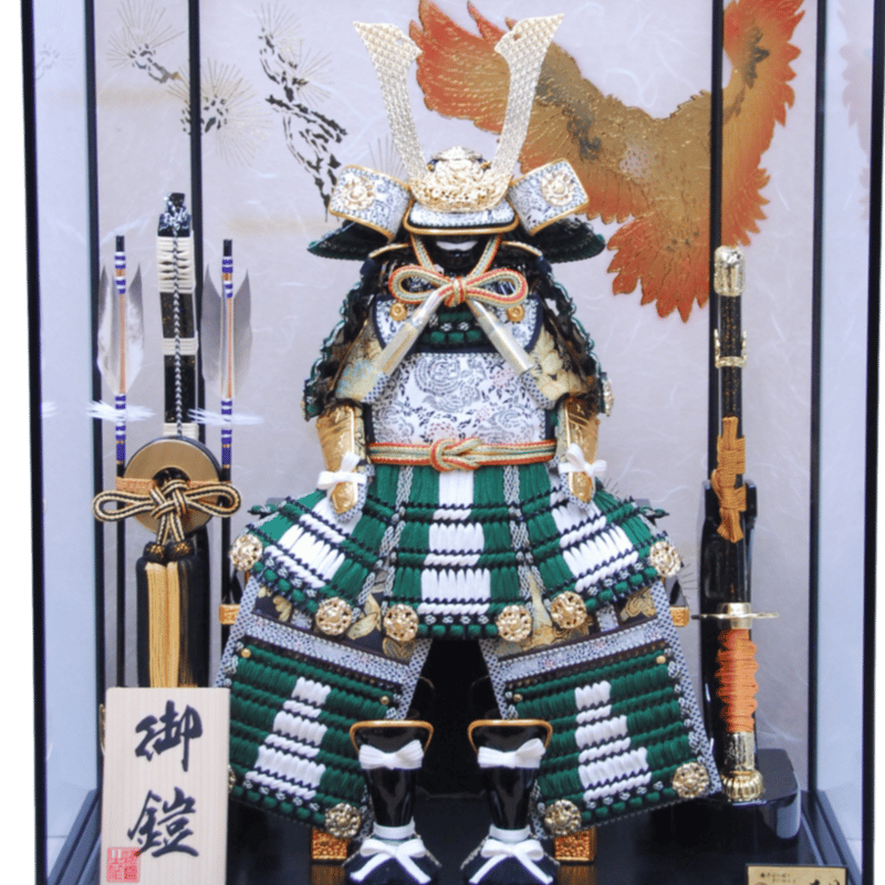 6号長鍬形沢瀉緑縅鎧【WEB限定】0560012 | 人形の東月｜公式オンライン