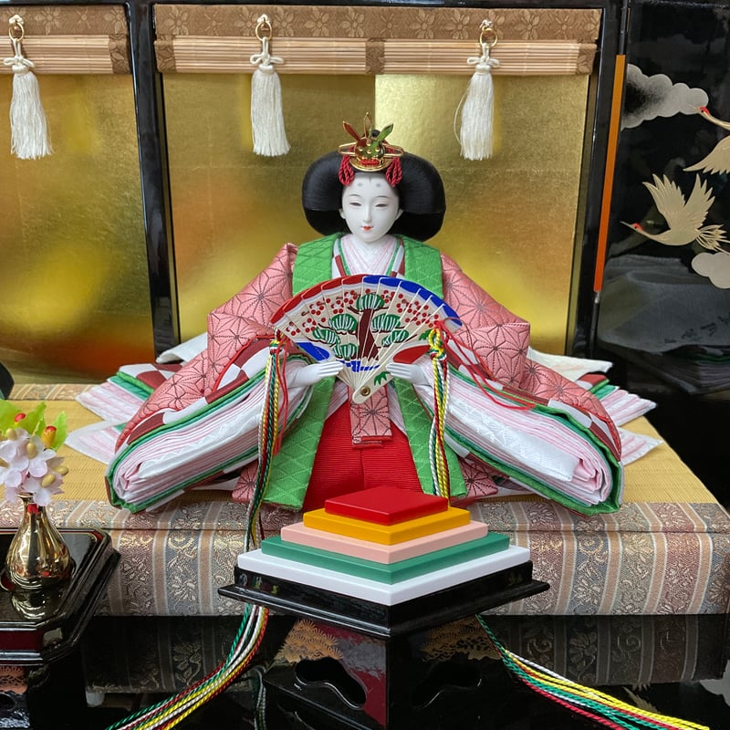 雛人形ケース飾り ちりめん2人芥子サイズ ひな人形サイズ | 【公式