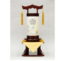 盆提灯　現代和灯　桜調家紋入蔦柄行灯
