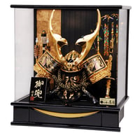 10号金龍貫前兜黒塗りケース飾り　【WEB限定】0470086